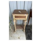 Tall Side Table( Needs to be Refinished)