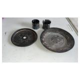 Merigen b company 1919 plate W/Napkins holders