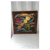 Canvas Painting In Rustic Frame