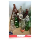 Brown,Clear,Soda Glass Bottles