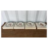 4ï¿½ 1980s Norman Rockwell Plates