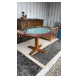 Card Table W/Removable Glass Top