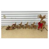 Wooden Reindeer Display