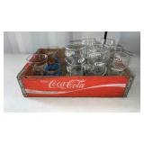 Coca-Cola Crate W/Glasses