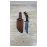 Damascus Steel Knife W/Sheath