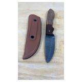 Damascus Steel Knife W/Sheath