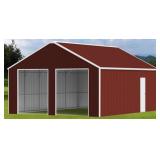 45FTx25FT Double Garage Steel Barn Shed