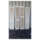 4 Wooden Louver Closet Doors