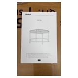 Yaheetech Glass Top Table