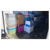 Large Lot Of Totes And Lids