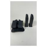2 14rd Glock 9mm Magazines W/Holster