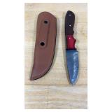 Damascus Steel Knife W/Sheath