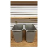 2-Rubbermaid Trash Cans