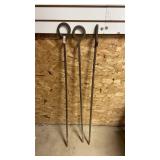 3 Wrought Iron Garden Hangers