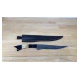 Damascus Steel Knife W/Sheath