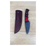 Damascus Steel Knife W/Sheath