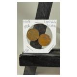 1909 Lincoln & Indian Head Pennies