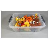 Box Lot of Winnie The Poo Stuffed Animals