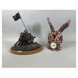 Raising Of the Flag Iwo Jima & Eagle Americana