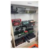 Shelf Lot Large Model Trains & Tracks