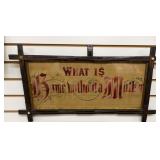 What is Home Without a Mother Cross Stitch Framed
