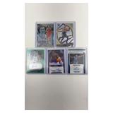 5-NBA Rookies- 3 Autographed- See Pics