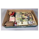 Vintage Picture Book, Porcelain Figures, Nic Nacks