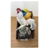 Animal Statues, Plate, Blanket
