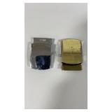 2 Metal Belt Buckles