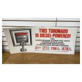 Cardboard Diesel Sign