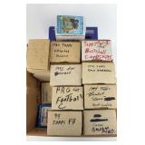 12 Boxes Of Football & Baseball Cards