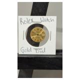 Rolex Watch Gold Dial