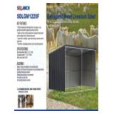SDLGM1220F Galvanized Metal Livestock Shed