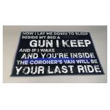 Thin Blue Line Floor Mat