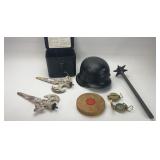Military Items, Compasses, Metal Box