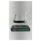 New-CaseXX Lg.Stockman/Barbwire Dr Amber Bone