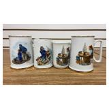 Norman Rockwell "The Seafarerï¿½s Tankard" Mugs
