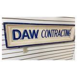 Wooden D.A.W. Contracting Sign