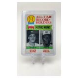 1979 Topps Maris/Aaron All-Time HR Record Holders