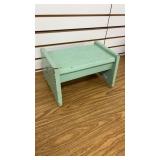 Small Blue Foot Stool