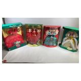 Barbie Holiday Dolls x4