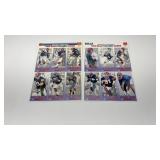 2 Uncut Sheets of Buffalo Bills 1993 GameDay Cards