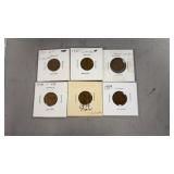 6 Lincoln Pennies