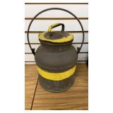 Small Vintage Metal Milk Can