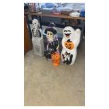 4 Halloween Plastic Blow Molds