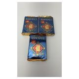 3-Unopened Fat Packs of 1992 Series 1 Donruss