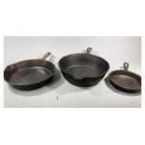 3- Cast Iron Frying Pans