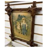 "Pals" Tramp Art Framed Print