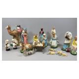 Nativity Scene Chalk Figurines