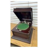 Columbia Grafonola  Record Player & Records